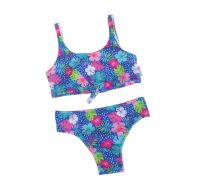 Malla 2 Piezas con Lycra estampado de flores