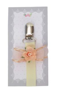 Portachupete cinta con moño y flores