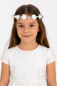 Corona de Flores con moño