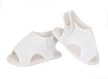 Sandalia Punta Abierta Velcro en Talon tela Corduta