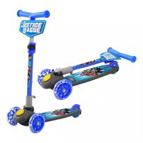 Monopatin 3 Ruedas Liga De La Justicia Plegable Con Luces En Las Ruedas