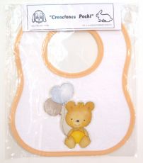 Babero Toalla Bordado Con Tiras 