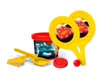 Set de Playa Con Paletas - Balde + Palita + Rastrillo + Molde - Cars