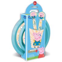 Set De Vajilla 5 Piezas Peppa Pig - Plato Playo - Bowl - Vaso - Tenedor Y Cuchara 