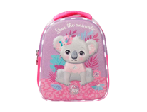 Mochila De Espalda Koala Con Luz- Frente Semi Rigido Con Glitter - 12 Pulgadas