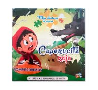 Caperucita Roja - 1 Libro - 3 Puzzles De 9 Piezas 