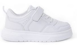 Zapatilla Colegial Cuerina con Elastico y Velcro