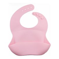 Babero De Silicona Bebe Con Bolsillo Impermeable