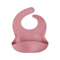 Babero De Silicona Con Bolsillo Contenedor