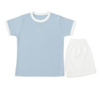 Pijama Verano Remera Manga Corta y Short con Tachas Flor