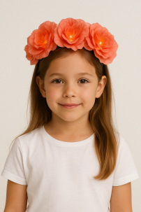 Vincha Floreada con luz