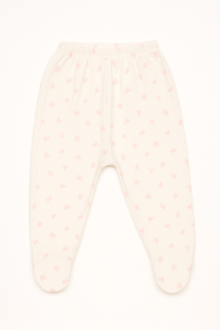 Medio Osito con Pie Estampado Flor y Moño