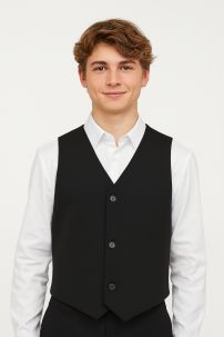 Chaleco de Vestir de Gabardina Liso