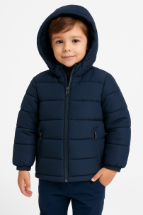 Campera Microfibra Con Piel Interna y Capucha