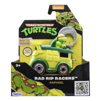 Auto con Figura y Lanzador Tortugas Ninjas - Rad Rip Racers - Raphael