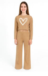 Conjunto De Remera Manga Larga y Pantalon Palazzo