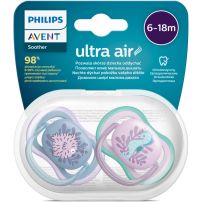 Chupete Ultra Air Silicona 6-18 Meses BPA FREE x2