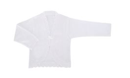 Bolero de hilo con lazo prendedor