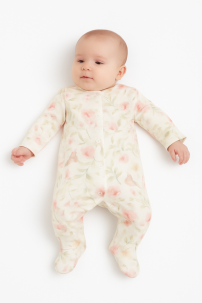 Enterito De Algodon Estampado De Flores