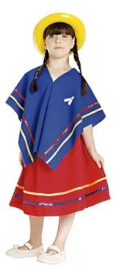 Disfraz Patrio Colla - Incluye Sombrero