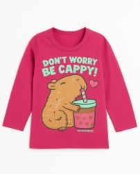 Remera Personaje Capibara Manga larga