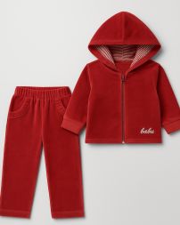 Conjunto Plush Campera y Pantalon Sin Pie