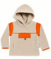 Buzo Polar con Bolsillo Central y Cuello con Abrojo