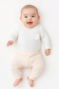 Conjunto Algodon Medio Osito Sin Pie Body M/L