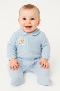 Enterito de Polar con Cuello Chomba y Conejo Bordado