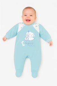 Enterito Polar Con Pie Bordado Elefante 