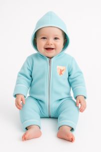 Enterito Polar Con Pie Rebatible y Capucha