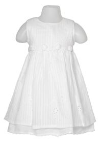 Vestido Broderie con falda doble 