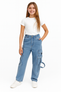 Pantalon Jeans Cargo 