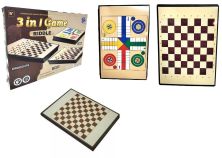 Juego 3 En 1 Magnetico - Ludo Damas Ajedrez
