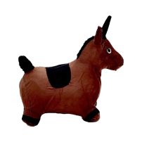 Saltarin Unicornio De Peluche Interior Goma Inflable