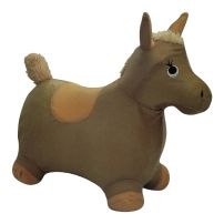 Saltarin Caballo De Peluche Interior Goma Inflable