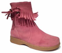 Bota Corta gamuza con Flecos 