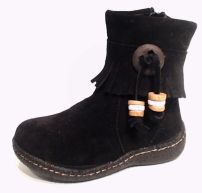 Bota gamuza con flecos 