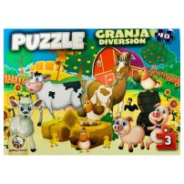 Puzzle Granja Diversion - 48 Piezas