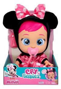 Muñeca Bebote Cry Babies Minnie Mouse Con Sonido - Bebe Llorones