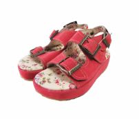 Sandalia plataforma 2 hebillas