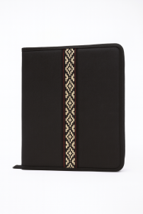 Carpeta N° 3 Forrada En Tela Con Cierre 3 Ganchos- Bordada Guarda Pampa