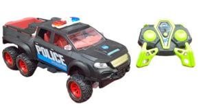 Camioneta Policia Radio Control Con Luz -Escala 1:16