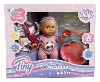 Muñeca Bebote Baby Tiny Con Accesorios - Delfi - Hora De Comer - Creciendo Juntos 