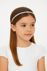 Corona de Perlas Y Moño