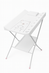 Catre De Baño "Sofi" Plus, Cambiador Anatomico, Bacha Rígida - Patas Rectas