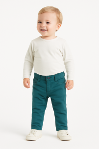 Pantalon Gabardina Con Cintura Regulable