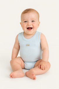 Body Pañalero Algodon Desagujado Sin Manga 