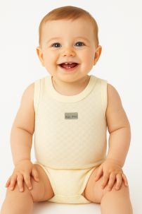 Body Pañalero Algodon Desagujado Sin Manga