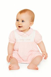 Enterito De Algodon Pañalero Manga Corta Cuello Baby